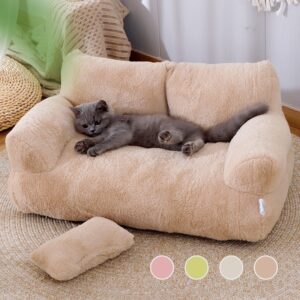Luxury Cat Bed Sofa Winter Warm Cat Nest Pet Bed For Small Medium Dogs Cats Comfortable Plush Puppy Bed cj products